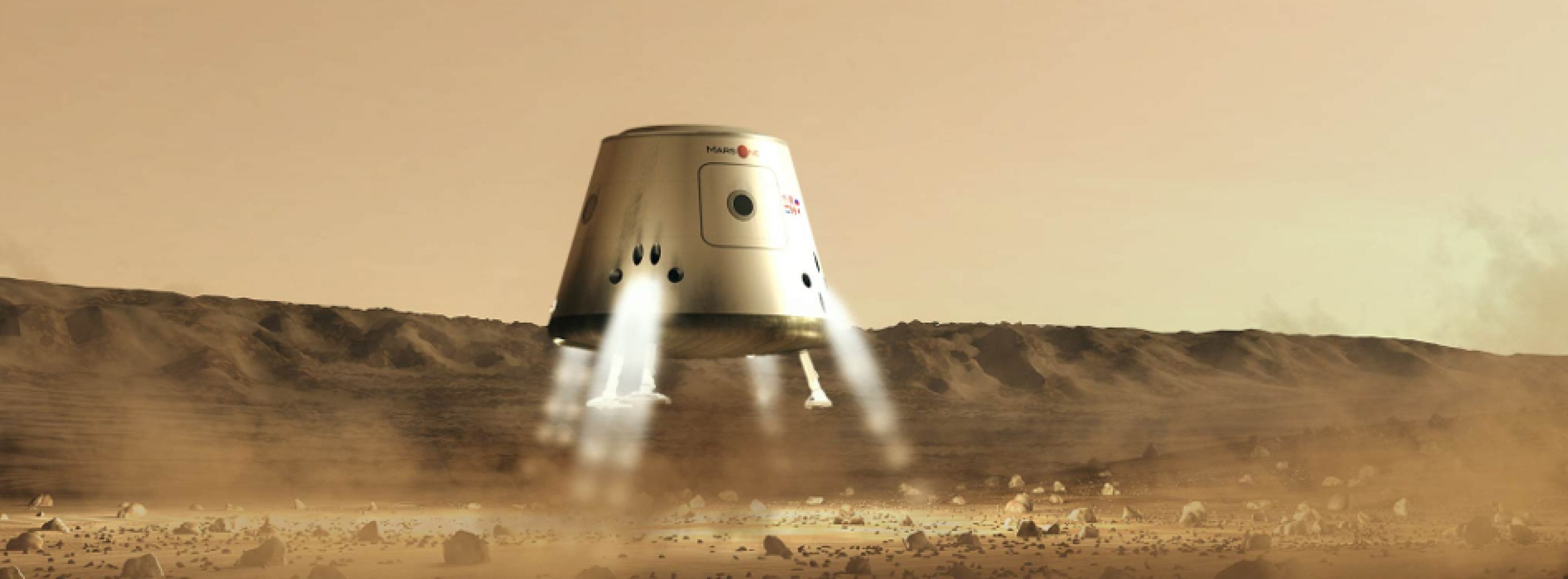 Mars One, human settlement. Image by Bryan Versteeg, Mars One.