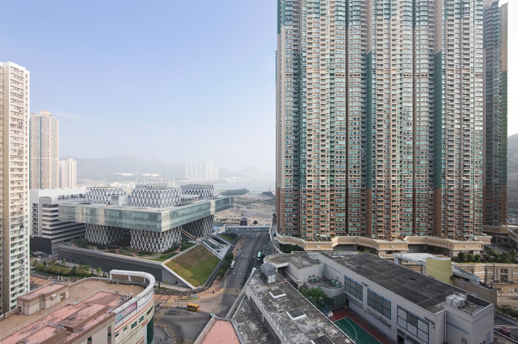 Vista de pajaro. Hong Kong Design Institute por CAAU. Fotografia © Sergio Pirrone.