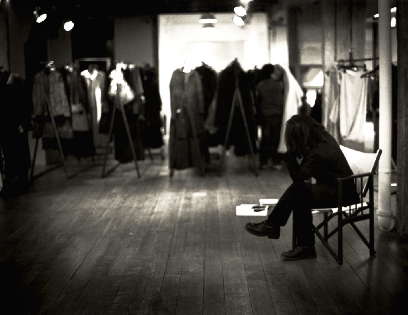 an exhibition triptych yohji yamamoto