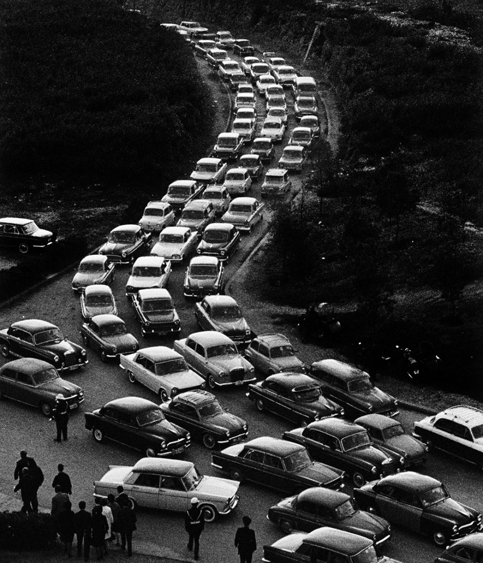 Barça Fans. Camp Nou, Barcelona, 1963. Photography © Eugeni Forcano.