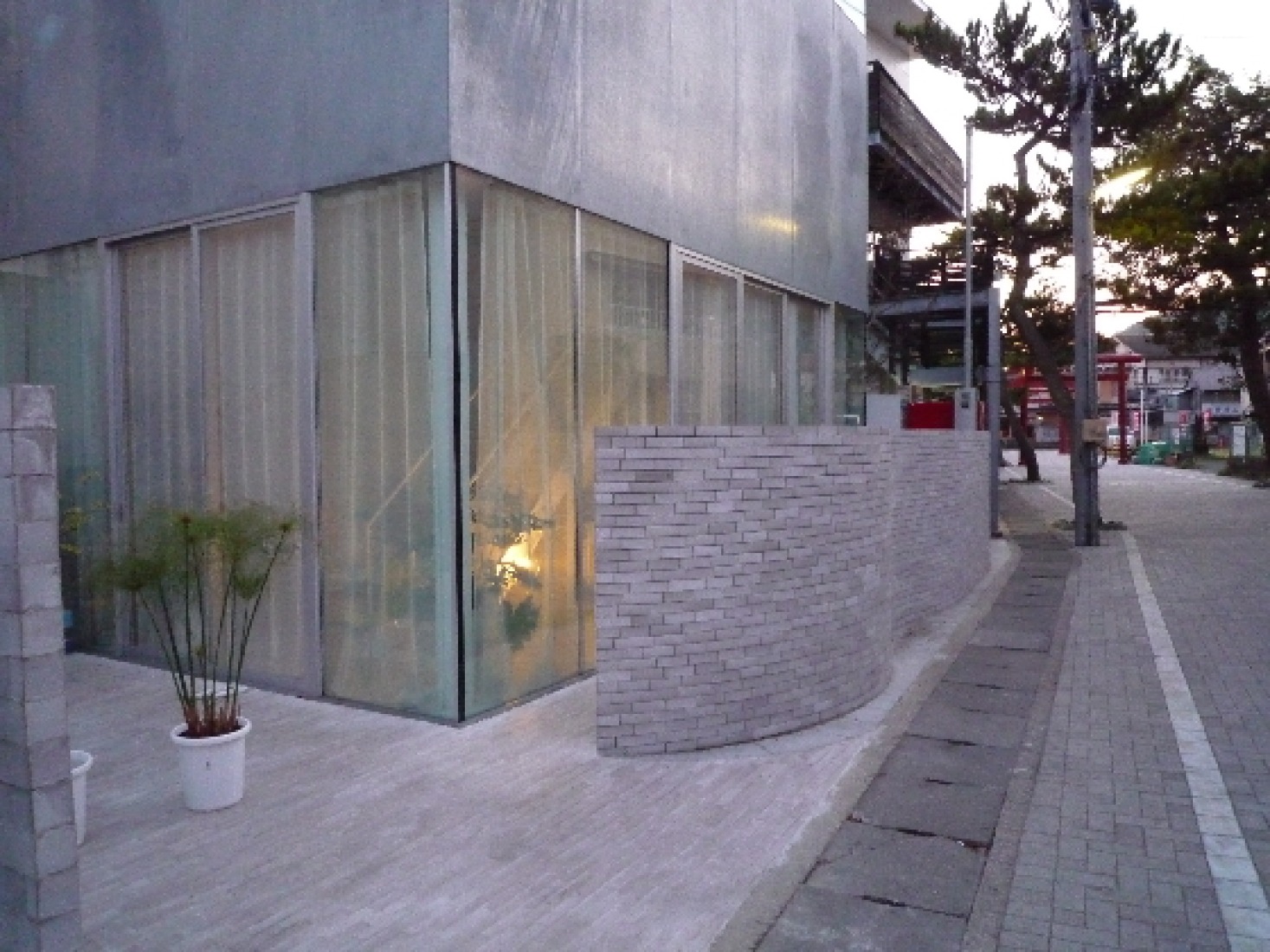 Exterior detail. 