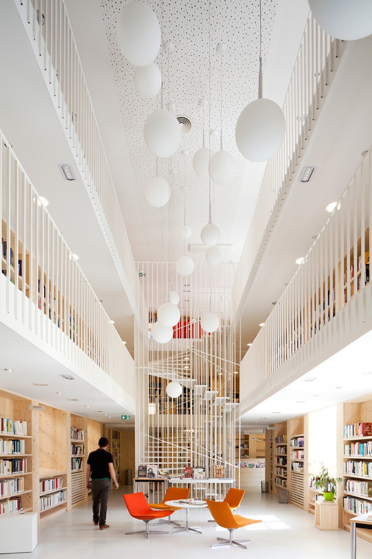 Refurbishment of the Year CoCo Architecture, Atelier RK, BIG Library, Gourdon, France. Photography © Edouard Decam. Image courtesy of LEAF Awards. 