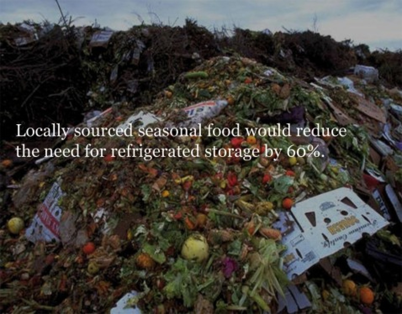 Localmente los alimentos de temporada podrían reducir la necesidad de almacenamiento refrigerado en un 60%