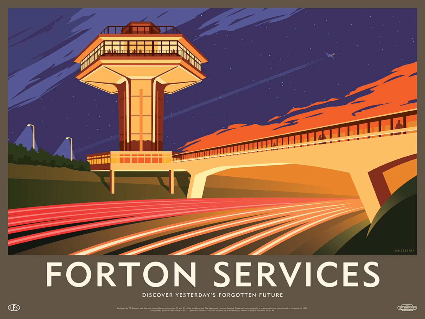Illustration of the Forton Services. Lost Destination by Dorothy and Stephen Millership.