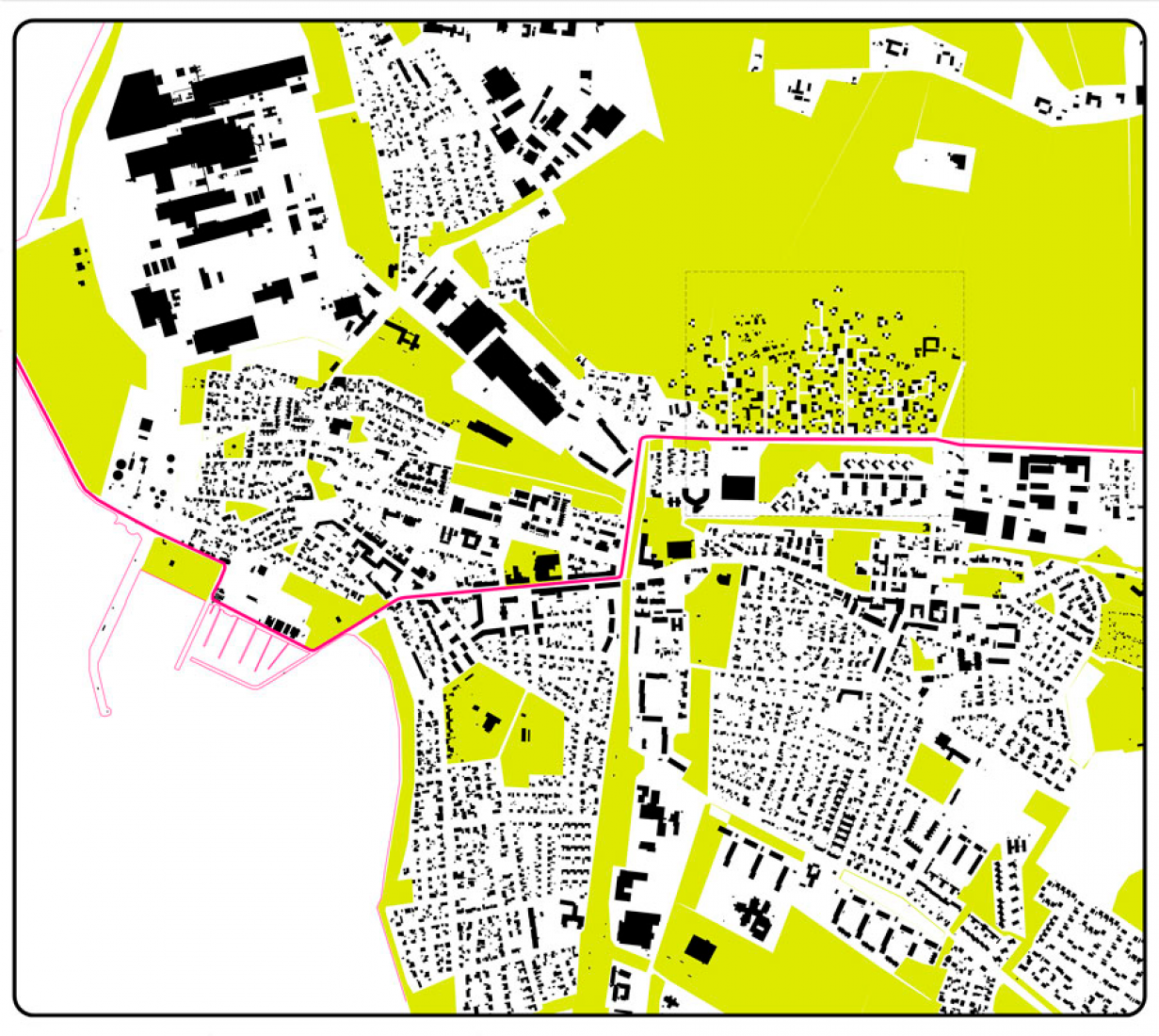 Planta de situación. TWINPHENOMENA. Concurso internacional Europan 12. por Arenas Basabe Palacio arquitectos.