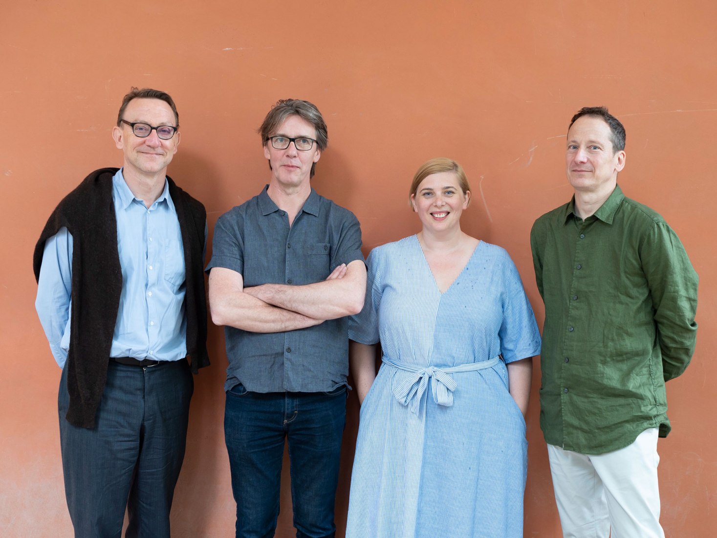 British pavilion curators and commissioner Caruso St John, Marcus Taylor, Sarah Mann. British Council. Photography by Cristiano Corte