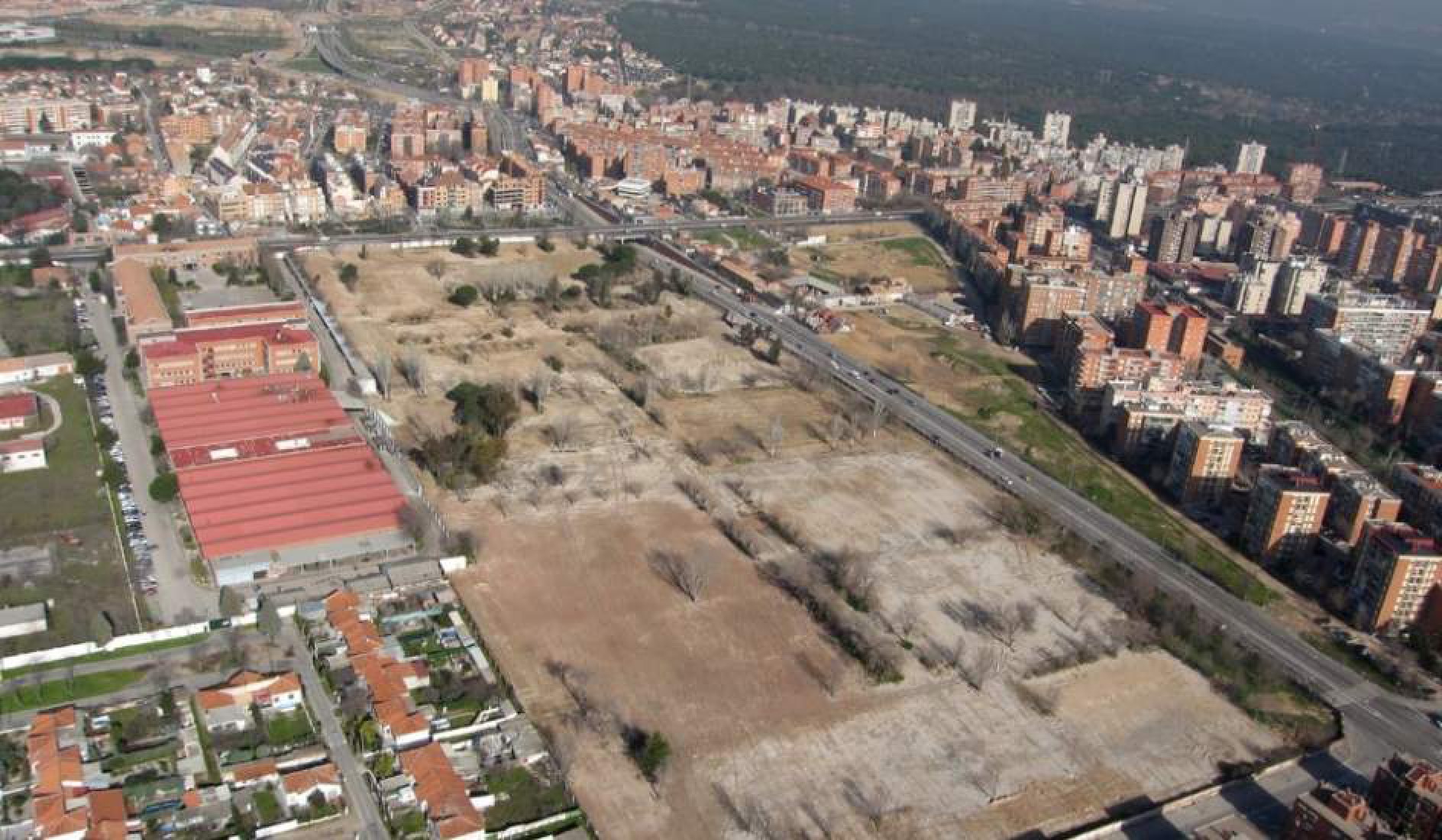 Aerial view of the operation campamento (Sepes).