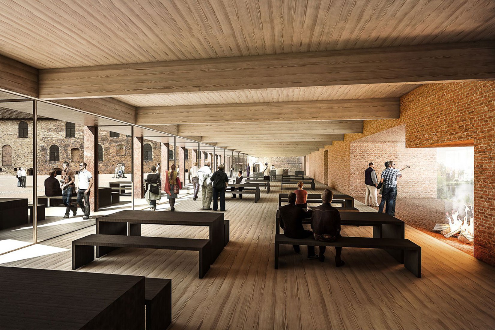 Inside. New Nyborg Castle by Cubo and jaja Architects.