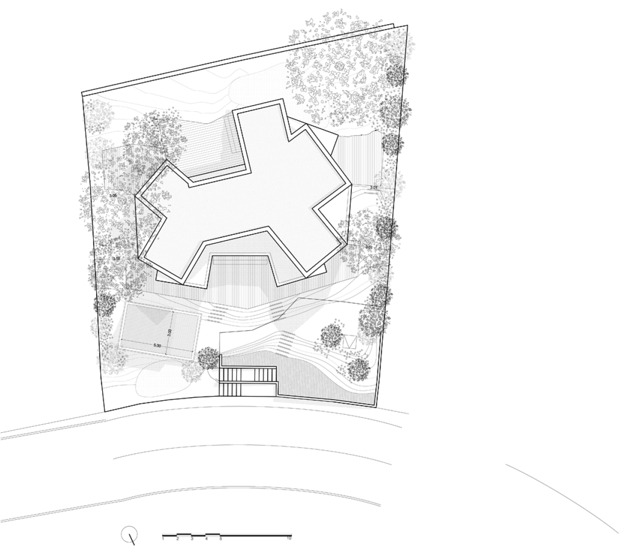 Parcela de la Casa Girasol por Cadaval & Solá Morales.
