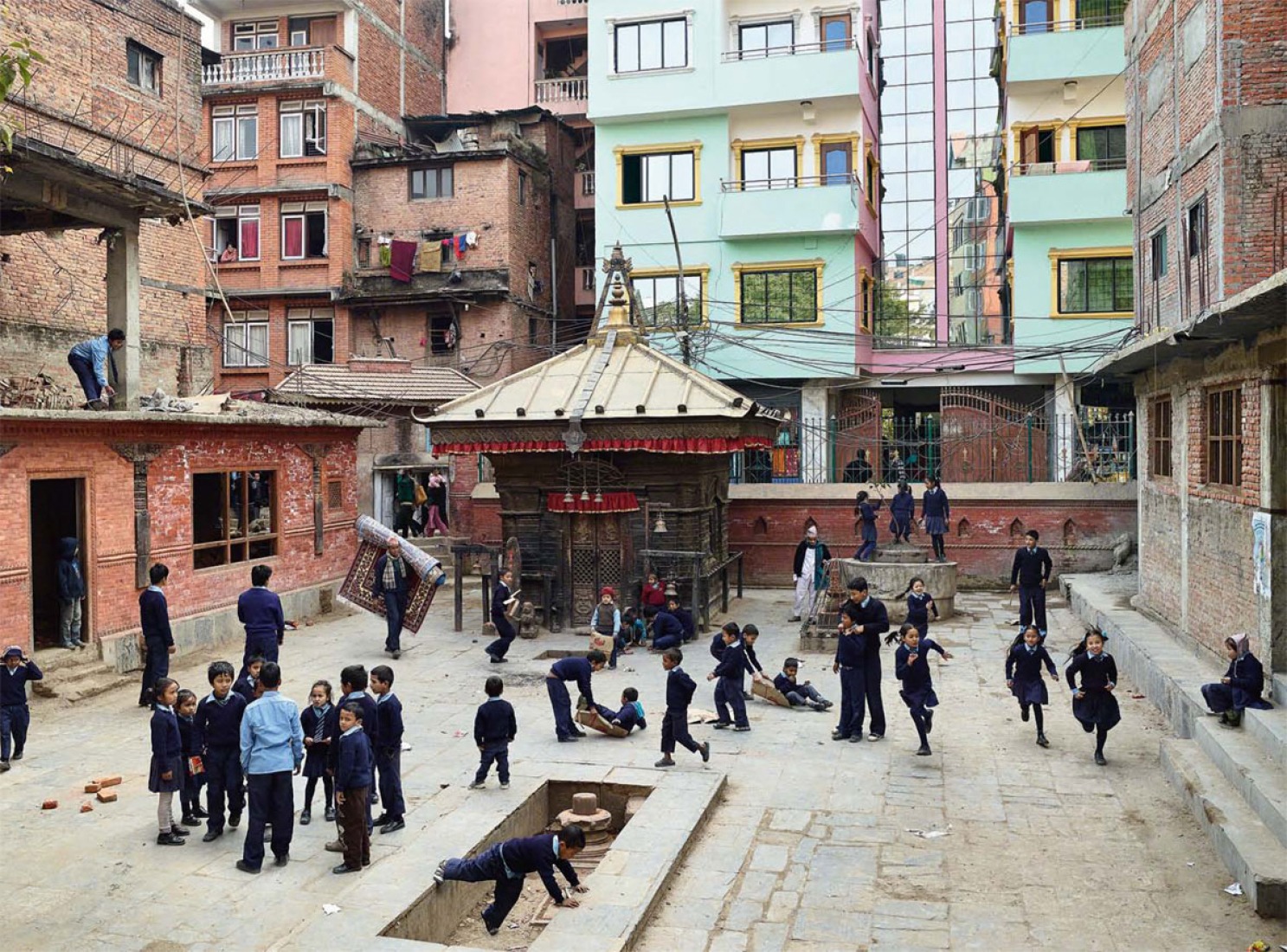 James Mollison, Playground. Bhakta Vidyashram school, Karhmandu, Nepal. Photograph © James Mollison.