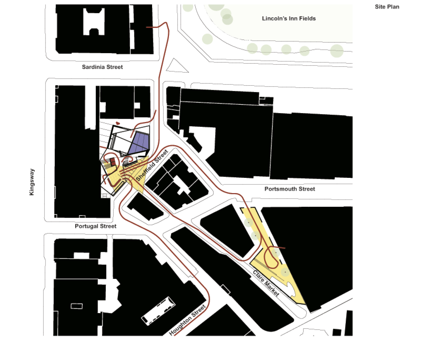 Localización. Centro de Estudiantes Saw Swee Hock de LSE por O'Donnell + Tuomey. Cortesía de EU Mies Awards.