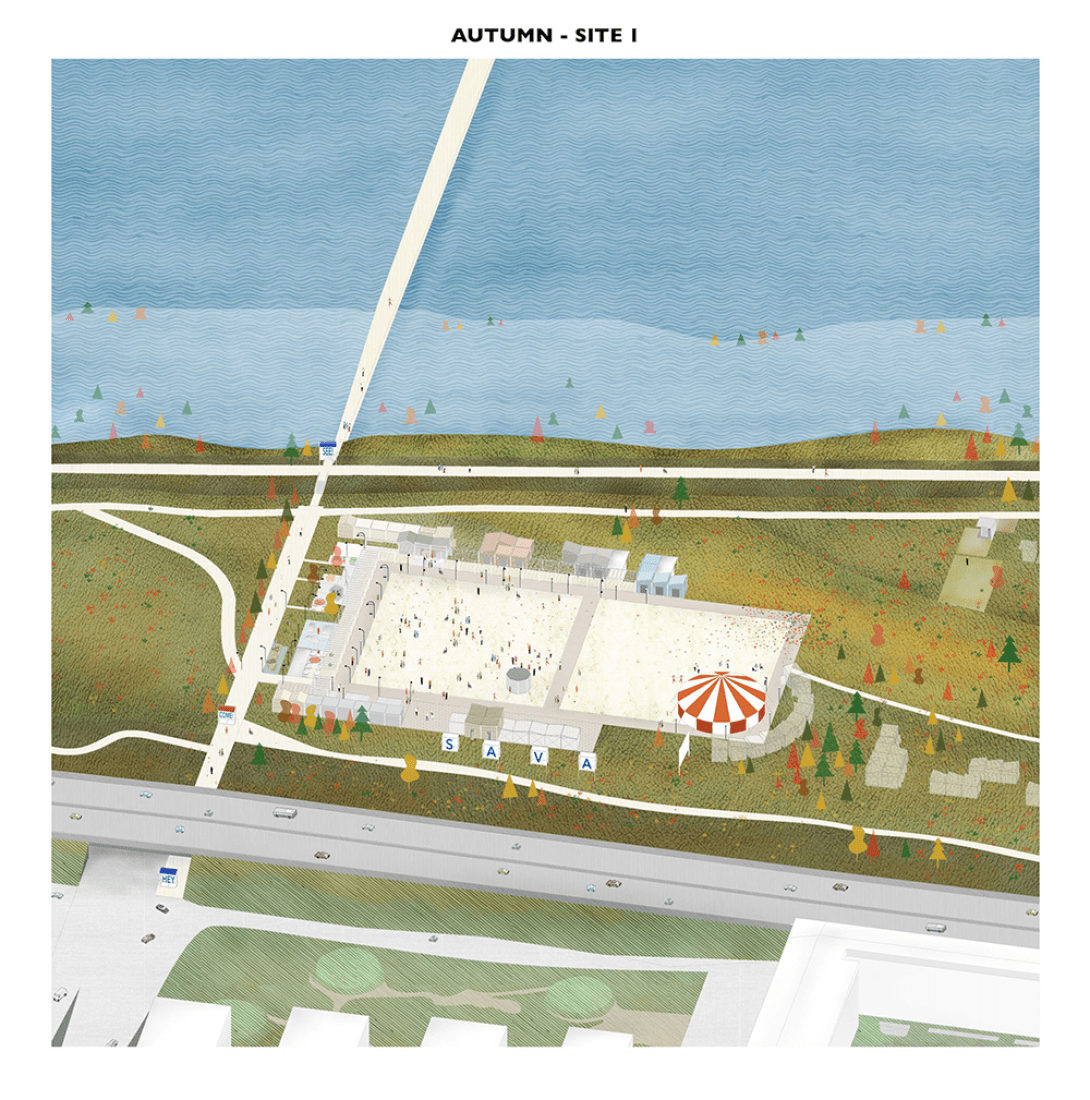 Runner-up. Europan 13. Hey! There is a river beyond by Oblò - officina di architettura with Filippo Pasini and Lorenzo Santosuosso. 