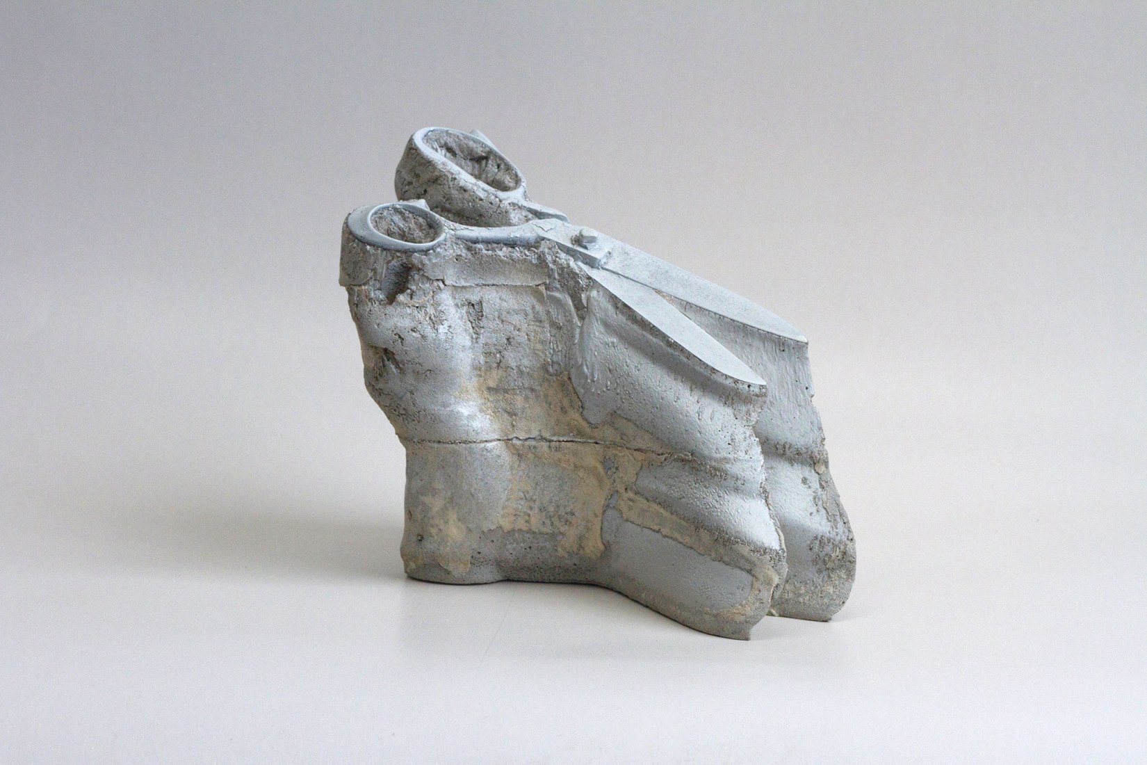 Reduction IV, concrete, keys, height ~ 24 cm, 2017. Oliver Czarnetta. Image courtesy of Galería Lucía Mendoza
