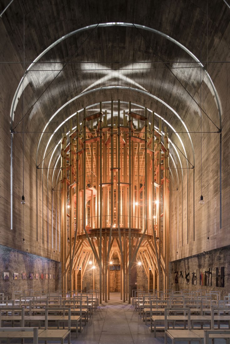 Capela Cheia de Graça by Cerejeira Fontes Architects. Photograph by Nelson Garrido