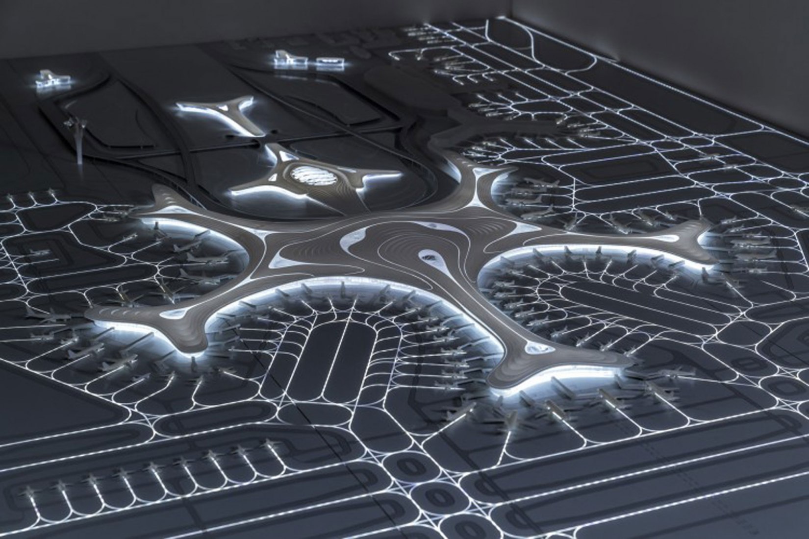 Visualización. Terminal 3 del aeropuerto de Harbin por MAD Architects