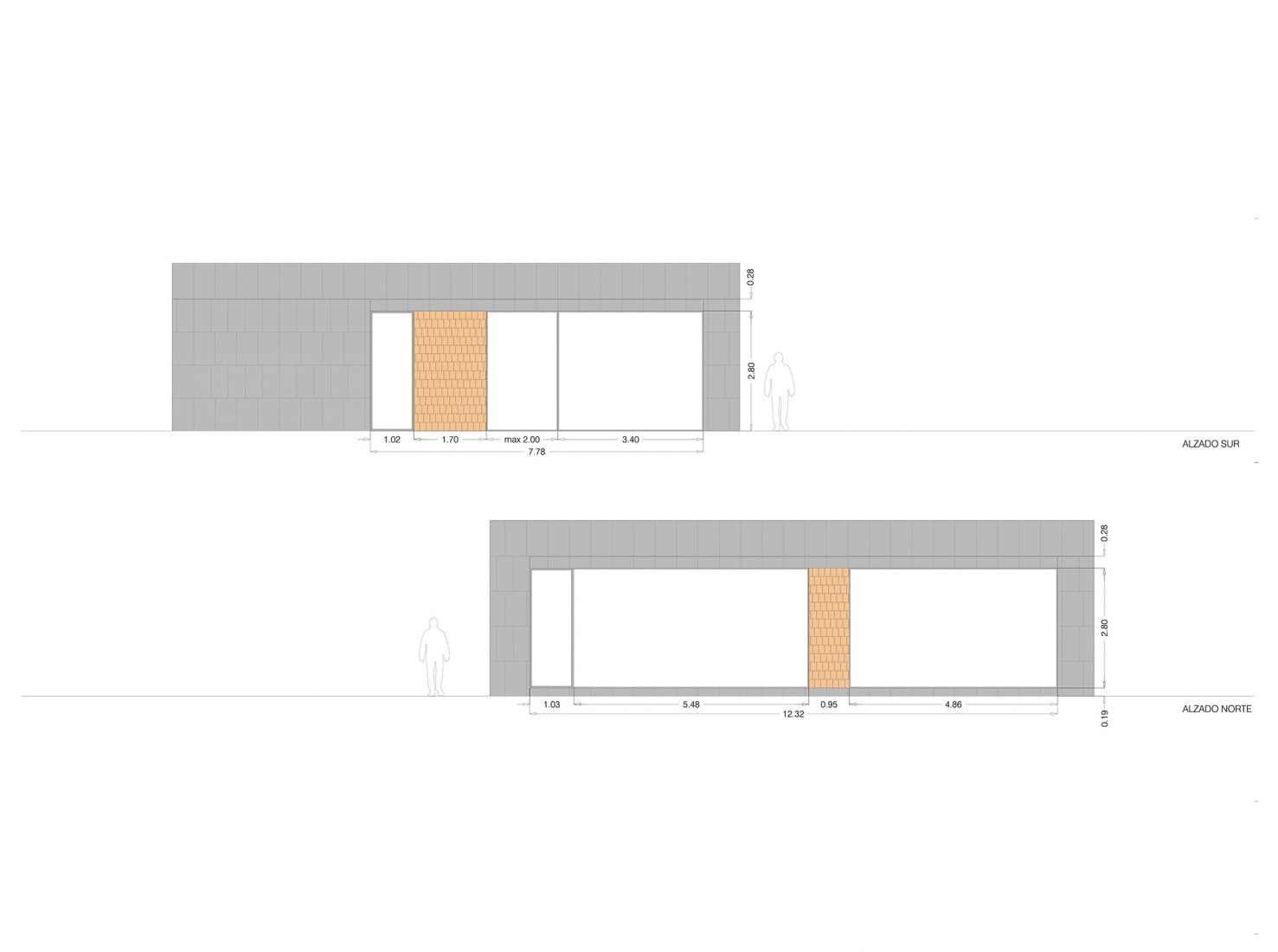 Alzados. Nueva sede del COAVN por 13_07 arquitectos.