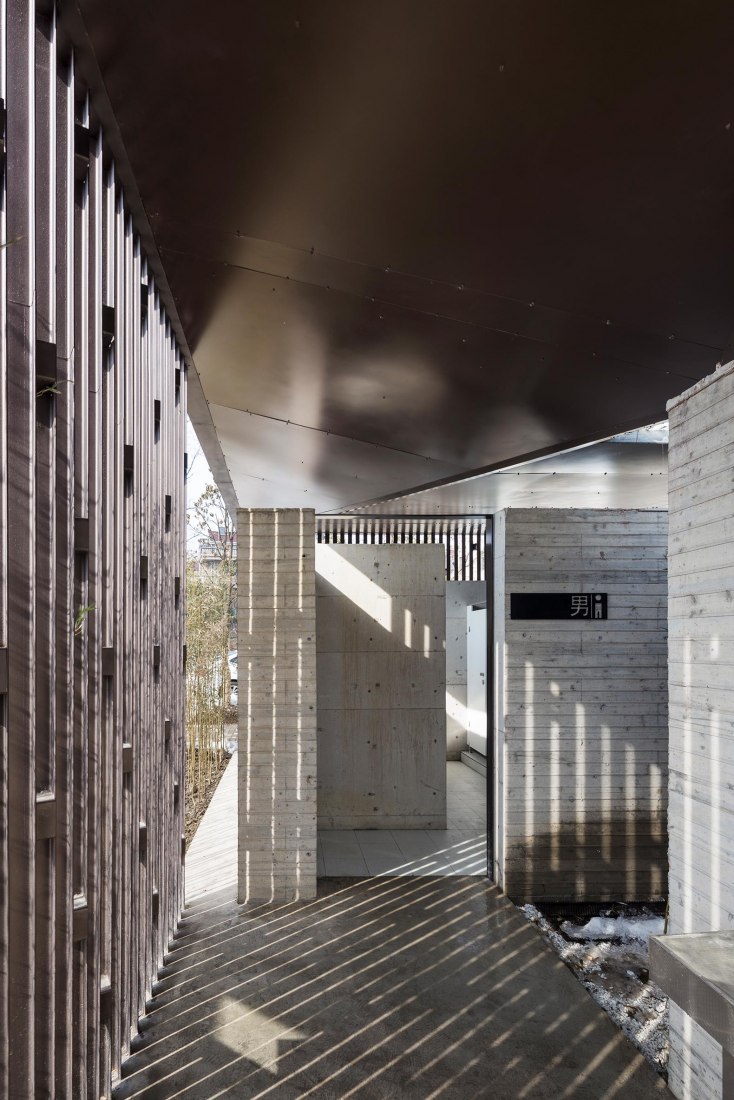 Light and shades are like forest. Jiangshan Fishing Village by Mix Architecture. Photograph by Hou Bowen