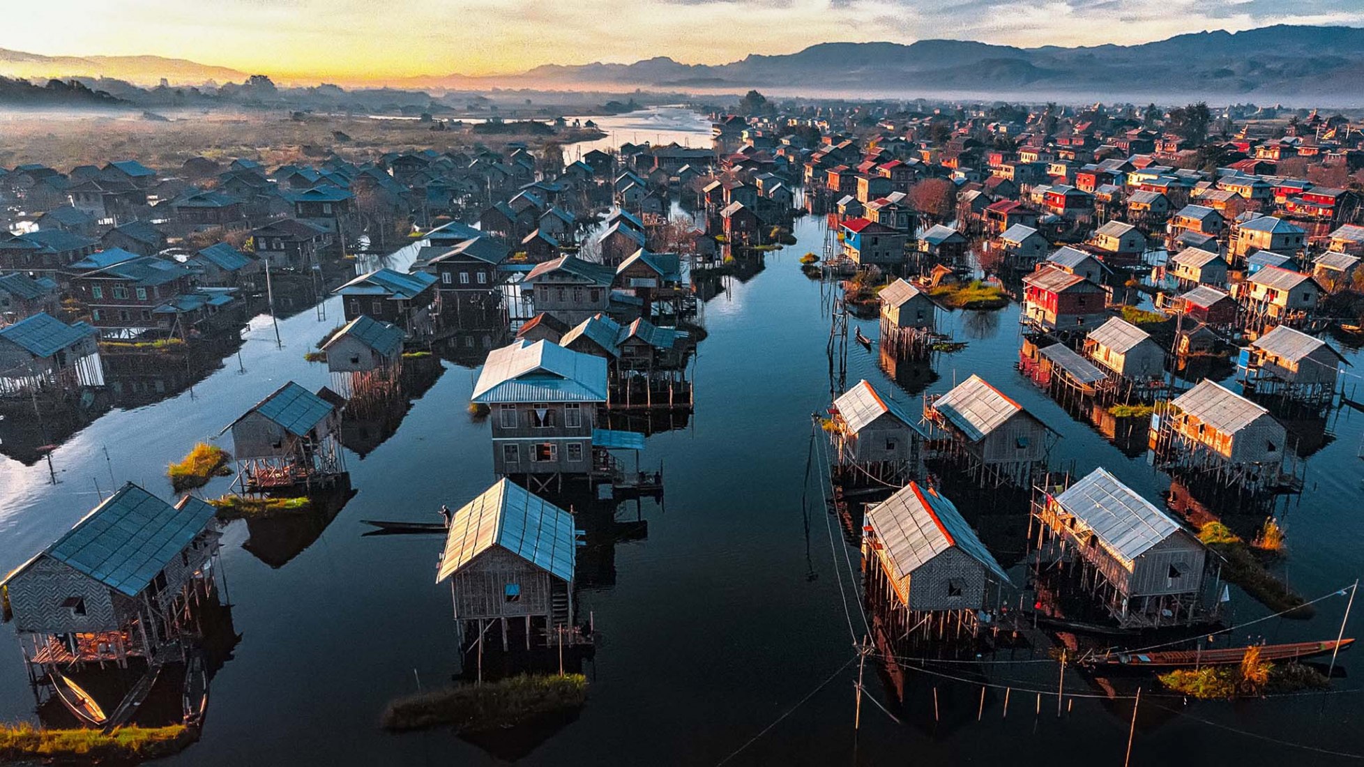 Casas de Inle. Fotografía por Aung Chan Thar