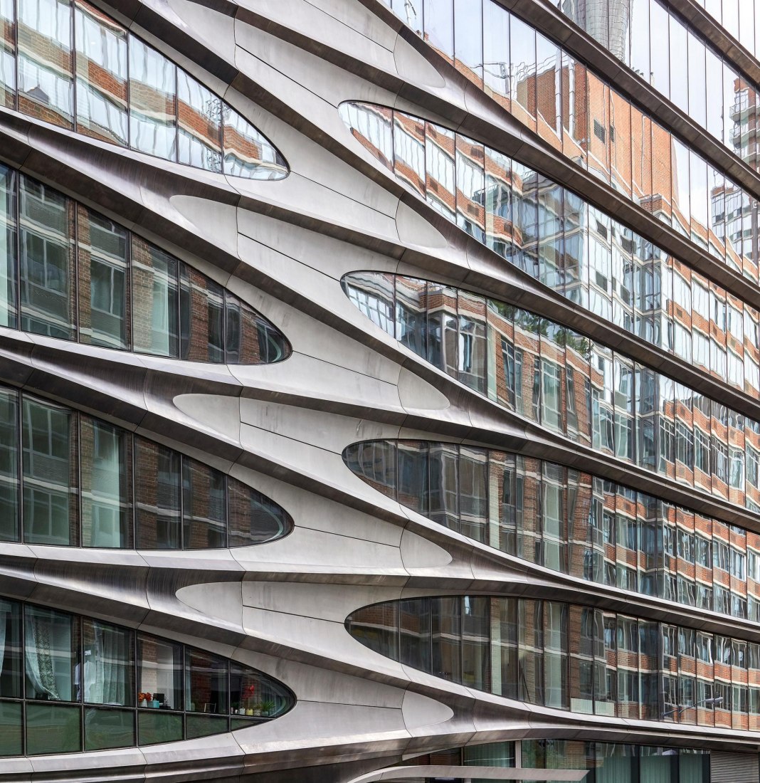 El edificio 520 West 28th de Zaha Hadid Architects fotografiado por