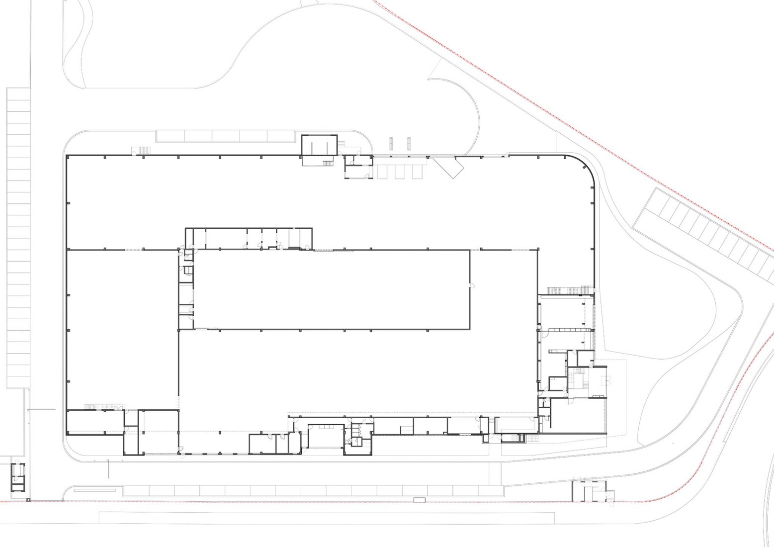 Ground floor plan. Unidade Industrial Duvalli by 3.14 Arquitectura.