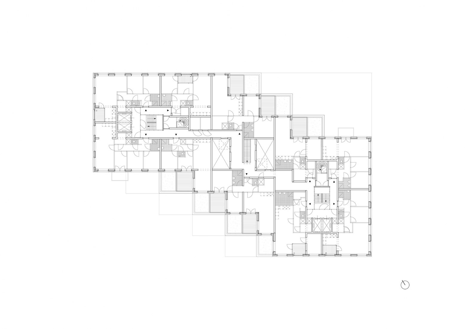 Third floor plan. 360 degrees by Studioninedots.