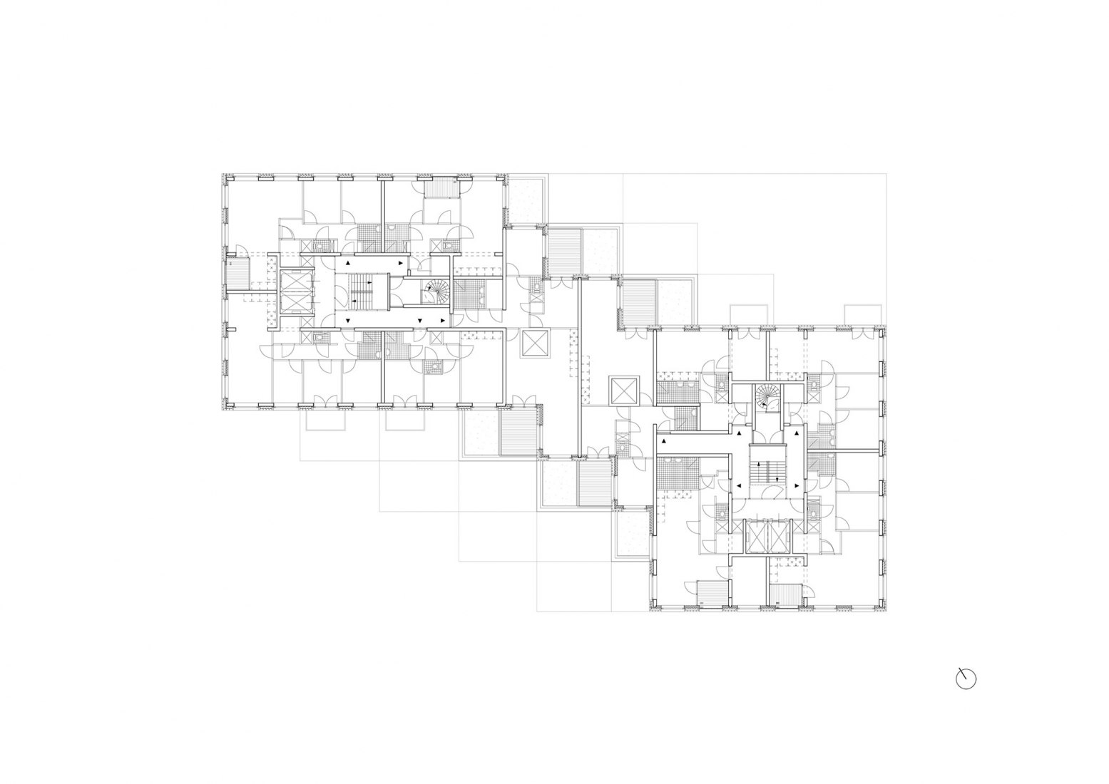 Fourth floor plan. 360 degrees by Studioninedots.