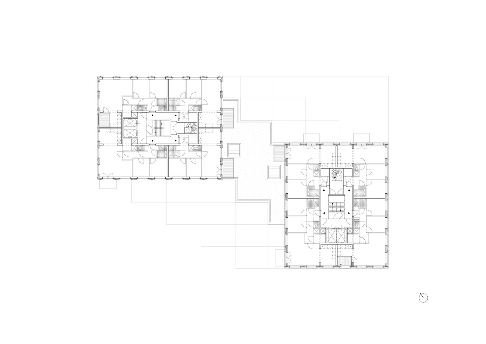 Fifth floor plan. 360 degrees by Studioninedots.