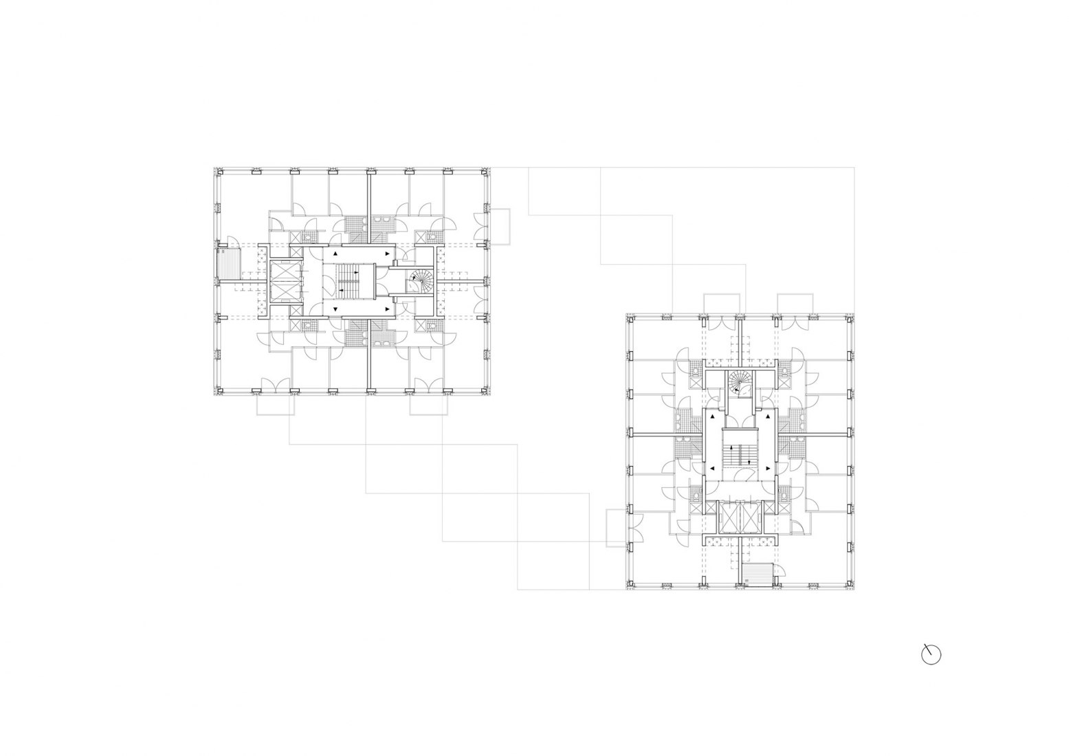 Fourtinth floor plan. 360 degrees by Studioninedots.