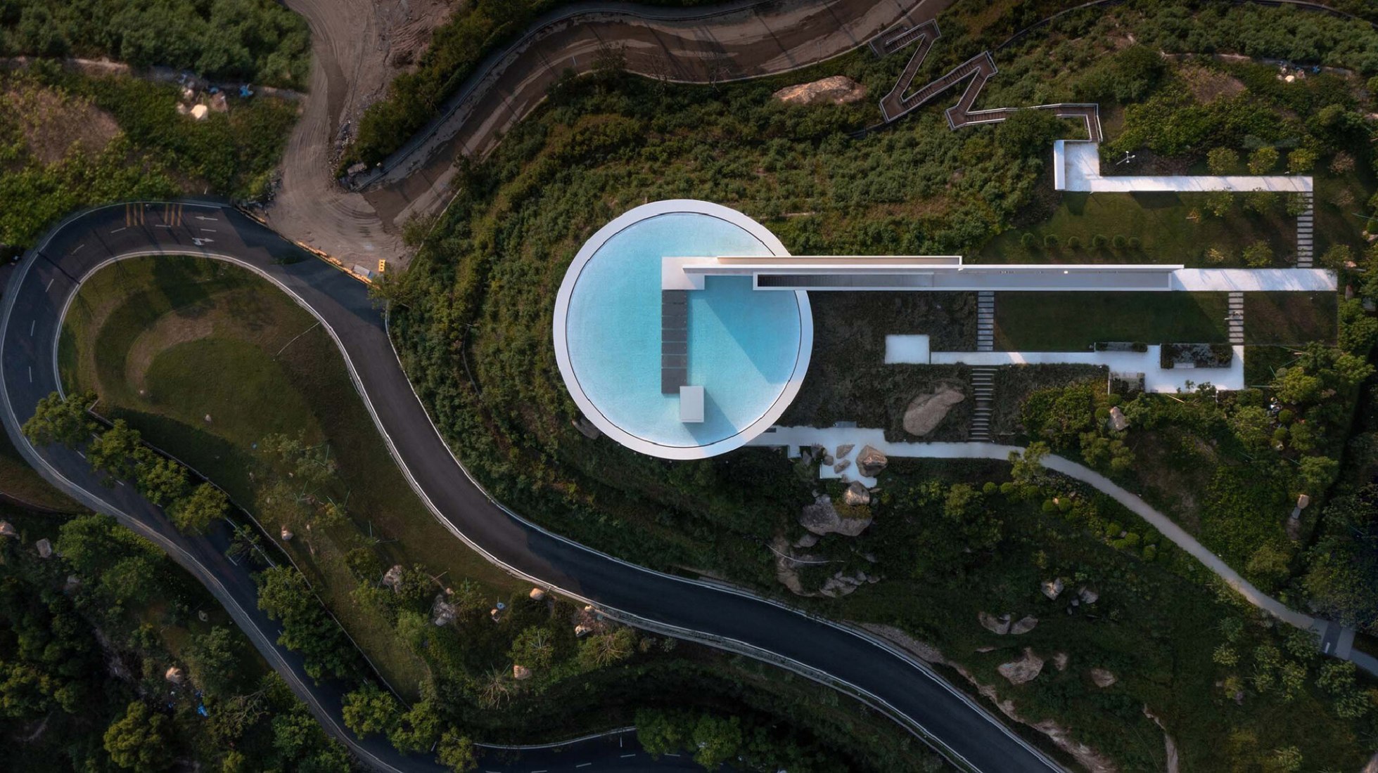 The Water Drop Library by  3andwich Design / He Wei Studio. Photograph by Weiqi Jin.