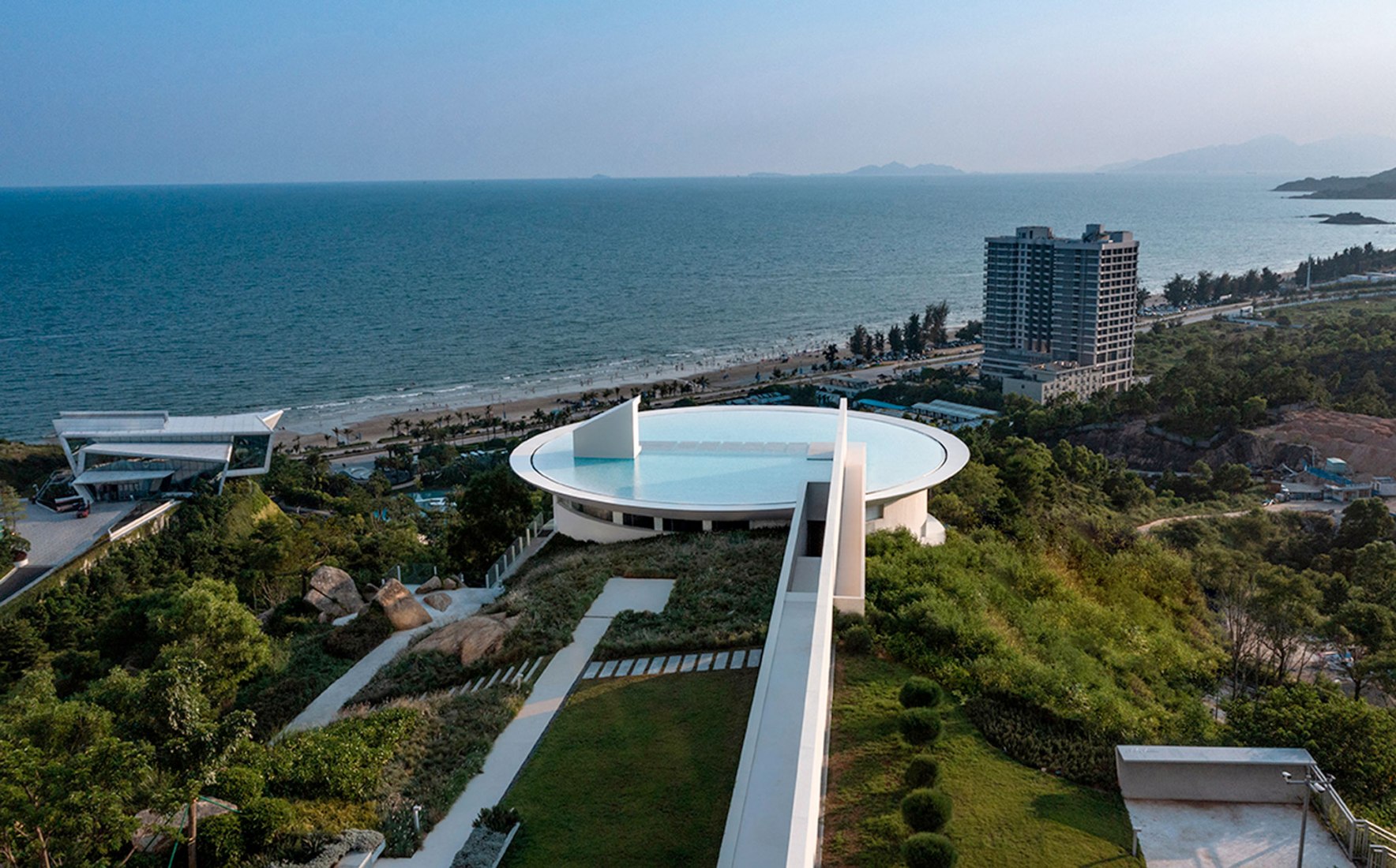 Waterfront abstraction. The Water Drop Library by 3andwich Design / He ...