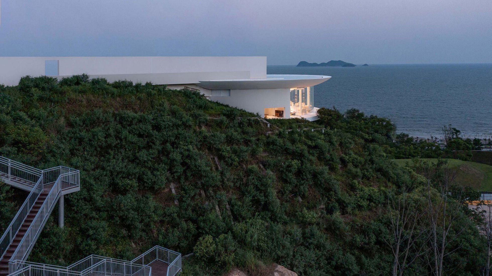 Waterfront abstraction. The Water Drop Library by 3andwich Design / He ...