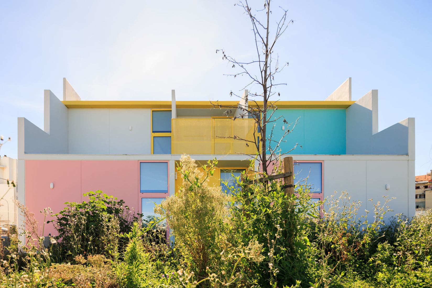4 Modular Kindergartens by SUMMARY. Photograph by Fernando Guerra.