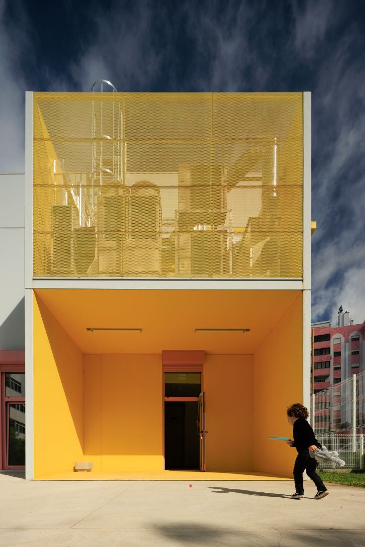 4 Modular Kindergartens by SUMMARY. Photograph by Fernando Guerra.