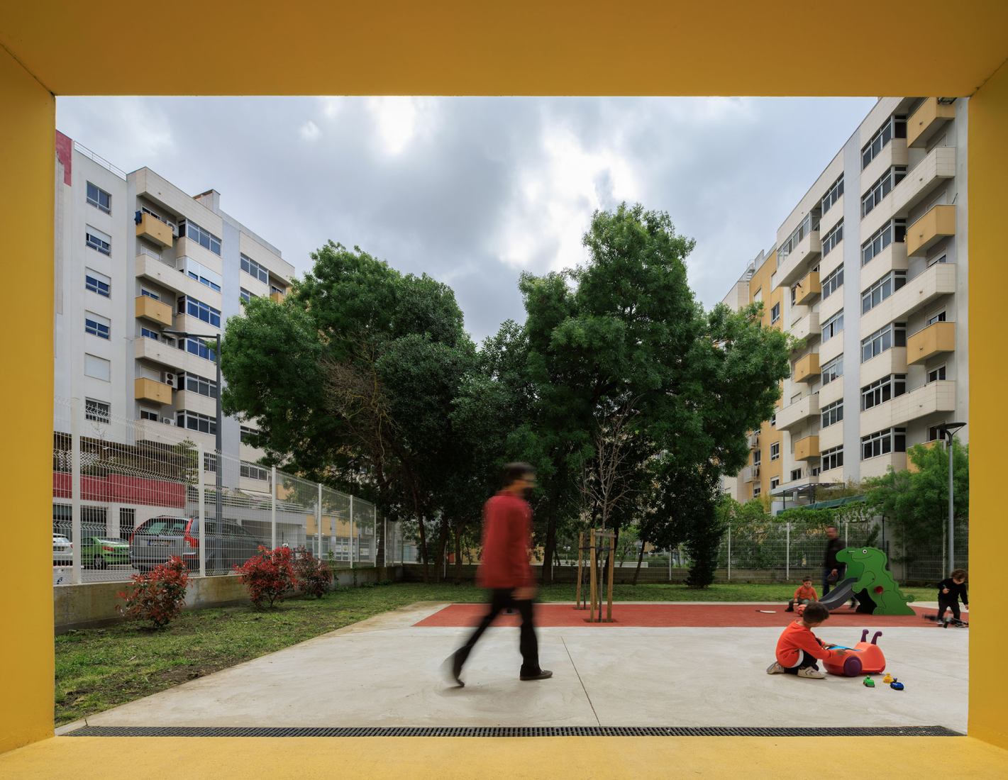 4 Modular Kindergartens by SUMMARY. Photograph by Fernando Guerra.