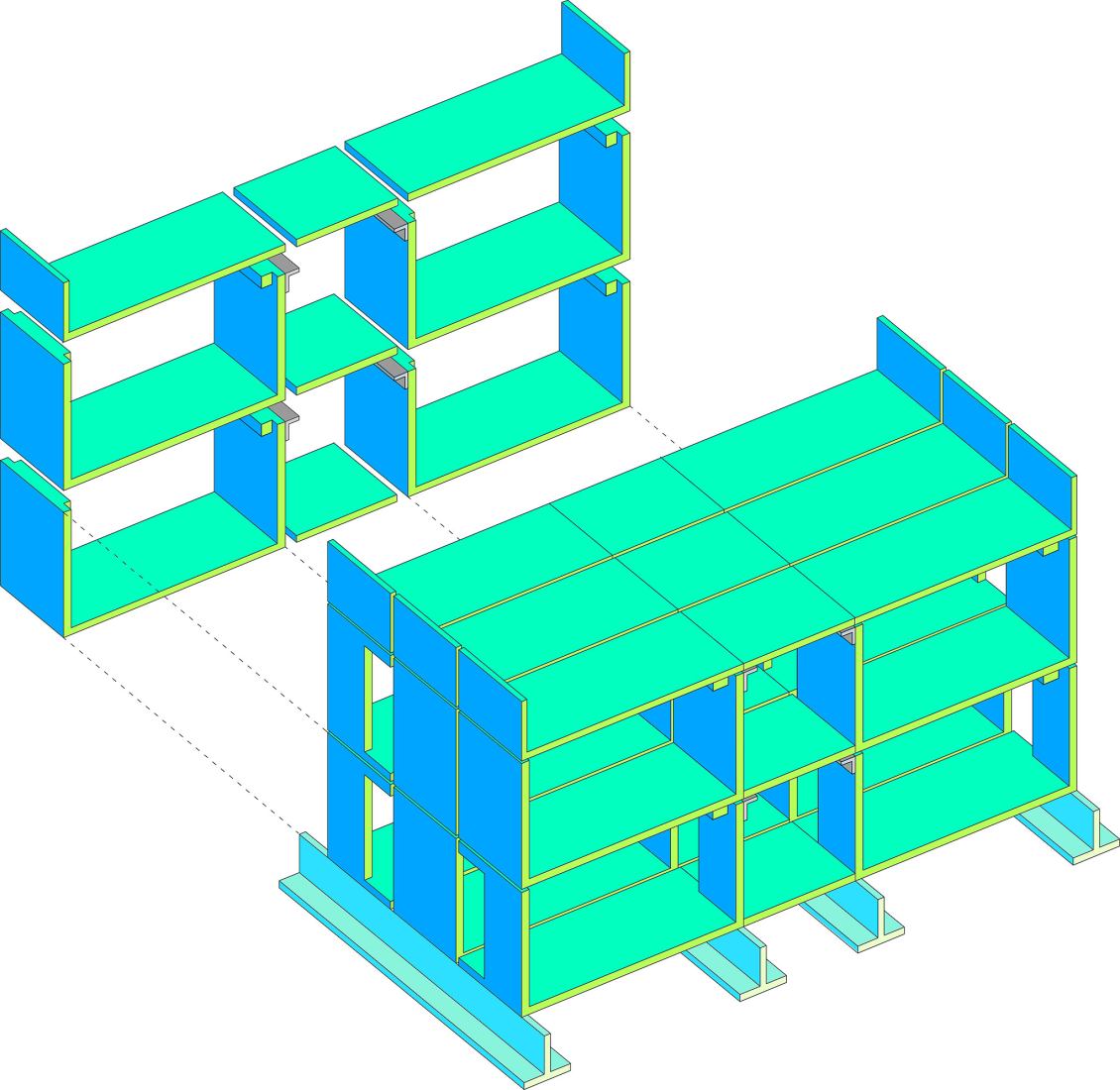 Diagram. 4 Modular Kindergartens by SUMMARY.