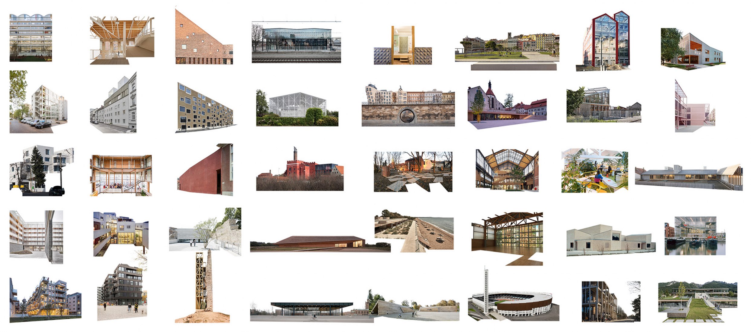 40 obras seleccionadas. Premio de Arquitectura Contemporánea de la UE – Mies van der Rohe 2022