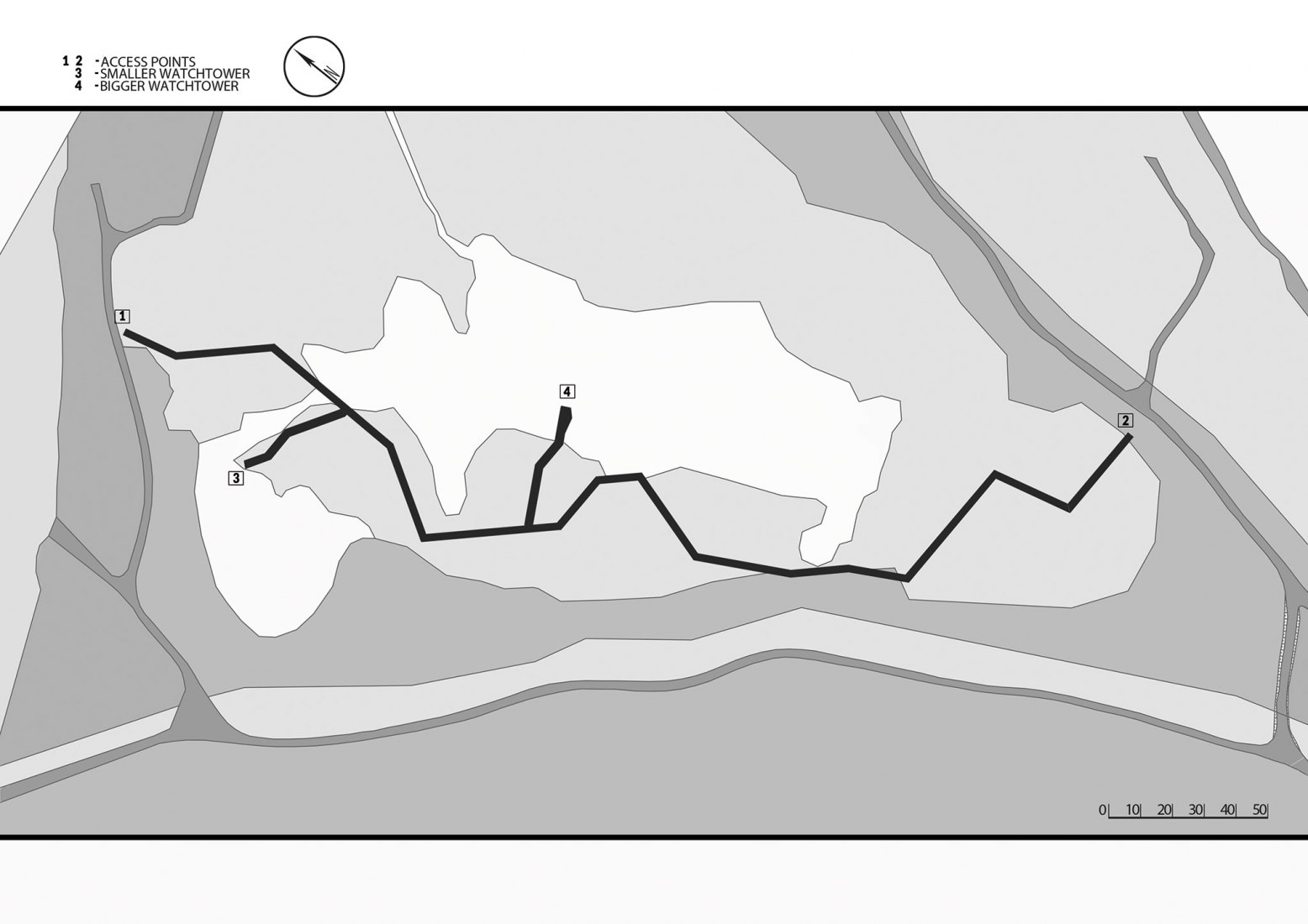 Site plan. The Bobrowisko Natural Enclave by 55Architekci
