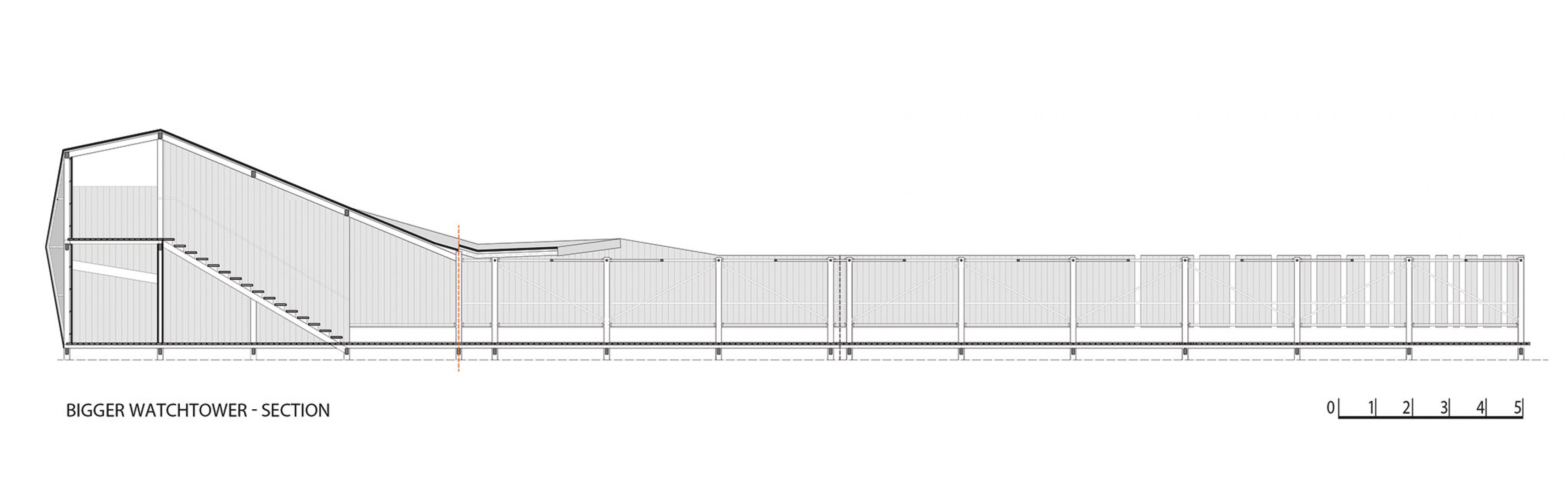 Section. The Bobrowisko Natural Enclave by 55Architekci