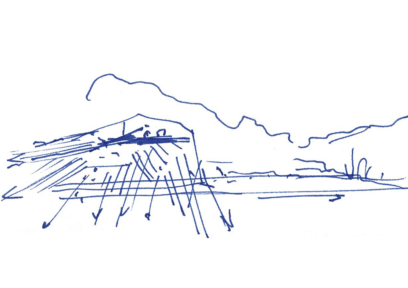 Situation sketch. The Bobrowisko Natural Enclave by 55Architekci