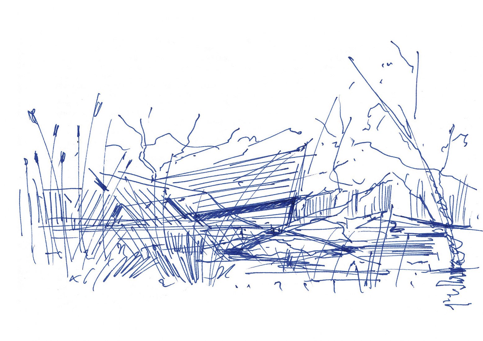 Project sketch. The Bobrowisko Natural Enclave by 55Architekci