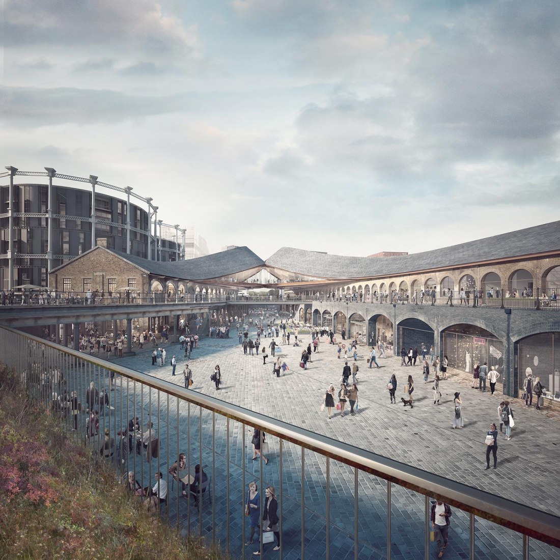 Coal Drops Yard por Heatherwick Studio. Visualización por Fobesmassie