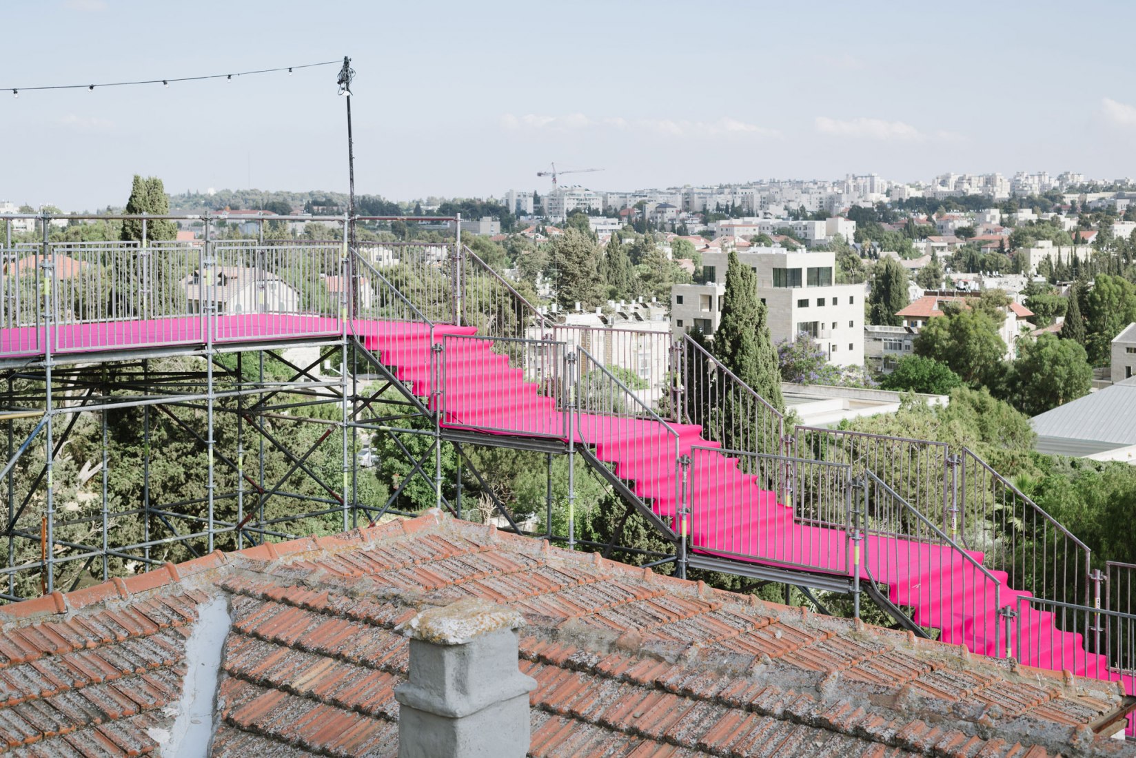 "90 Degrees", an installation by HQ Architects for Jerusalem Design Week 2019. Photograph by Dor Kedmi.