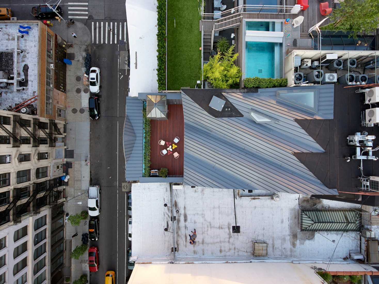 Obsidian House: 93 Reade Street by WORKac. Photography © Bruce Damonte.