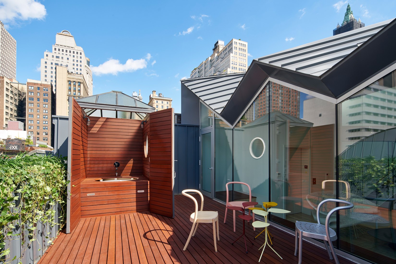 Obsidian House: 93 Reade Street by WORKac. Photography © Bruce Damonte.
