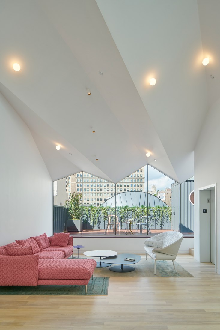 Obsidian House: 93 Reade Street by WORKac. Photography © Bruce Damonte.