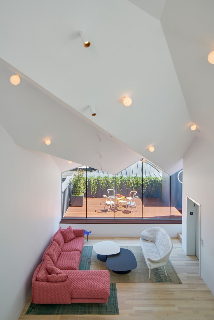 Obsidian House: 93 Reade Street by WORKac. Photography © Bruce Damonte.
