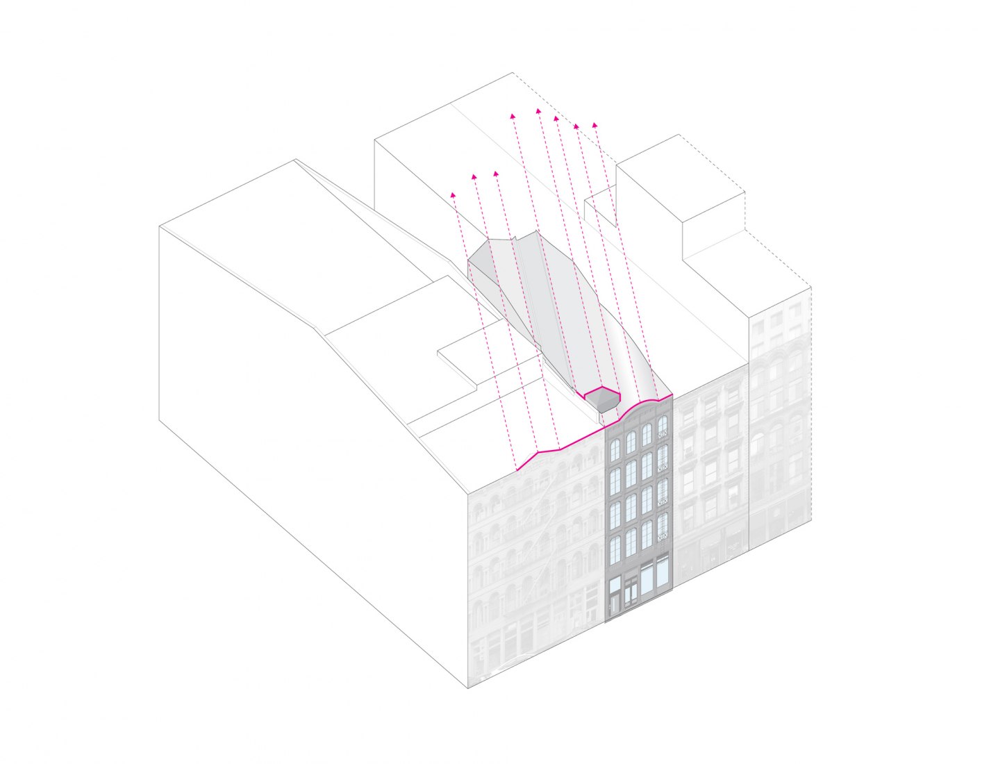 Maximum envelope. Obsidian House: 93 Reade Street by WORKac. 