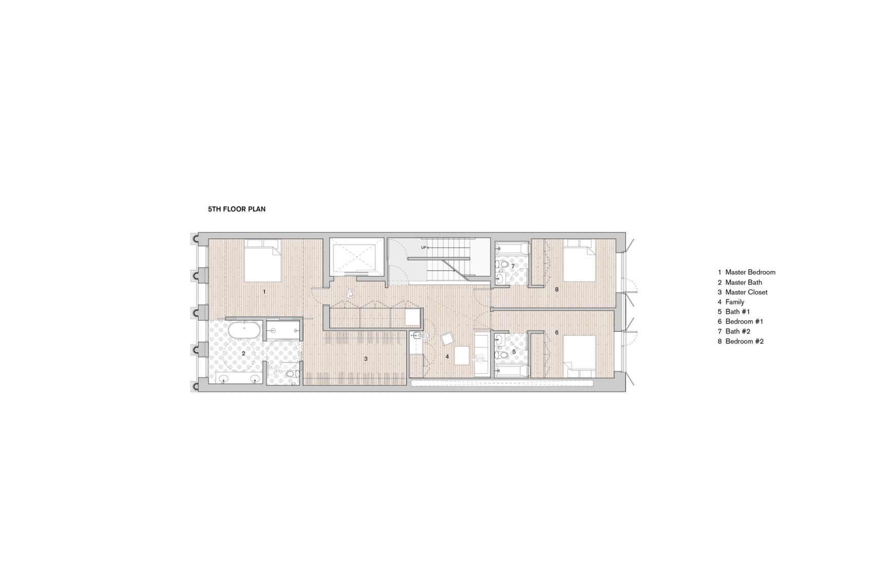 5th floor plan. Obsidian House: 93 Reade Street by WORKac. 