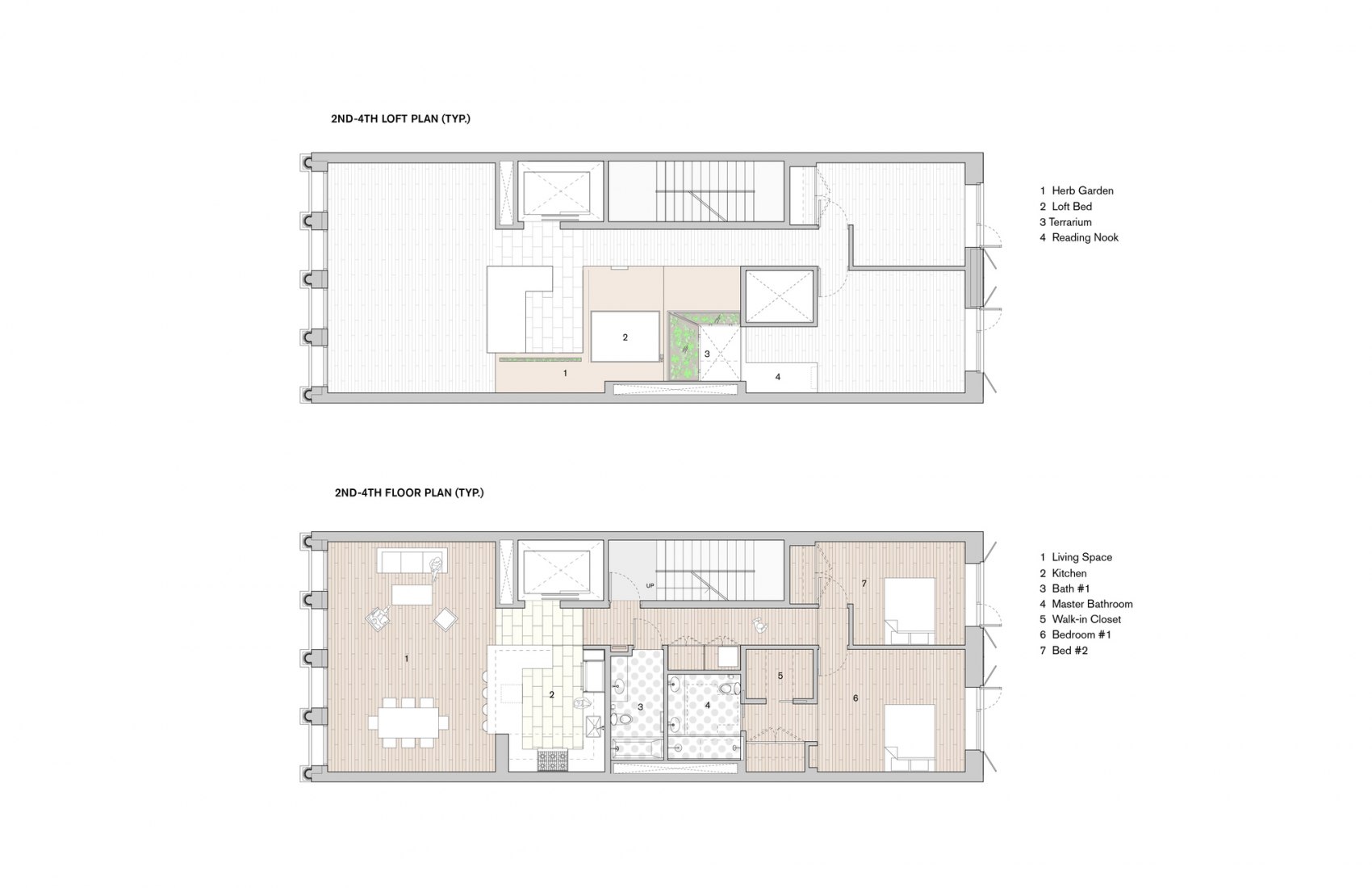 4th floor plans. Obsidian House: 93 Reade Street by WORKac. 