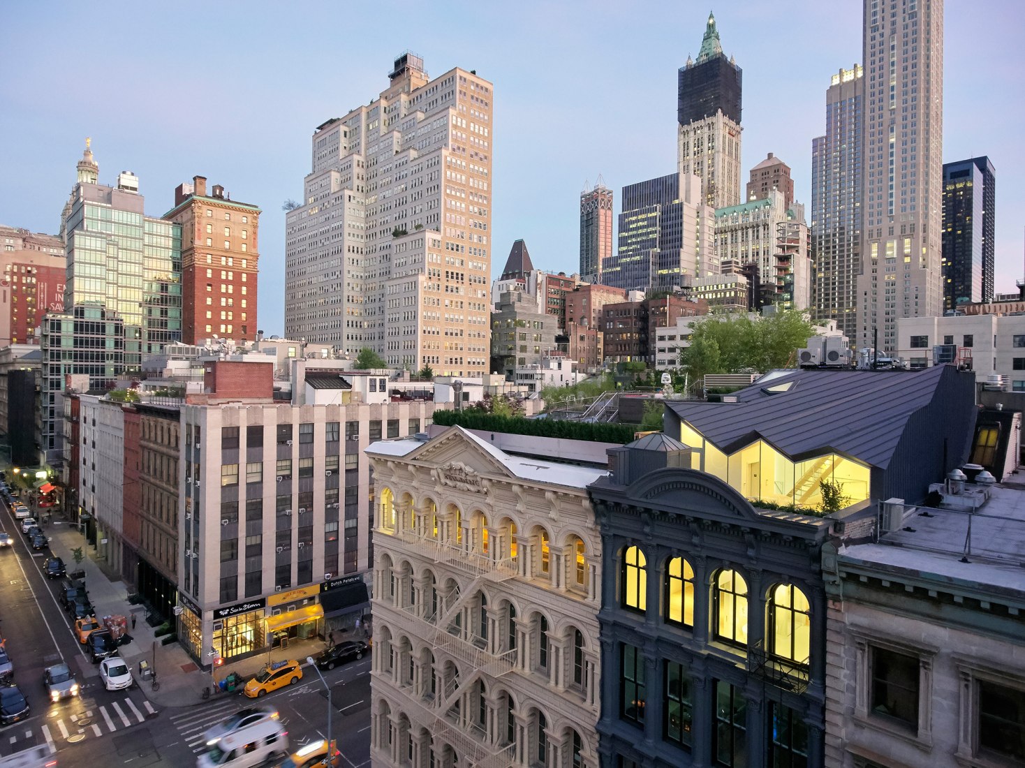 Obsidian House: 93 Reade Street by WORKac. Photography © Bruce Damonte.